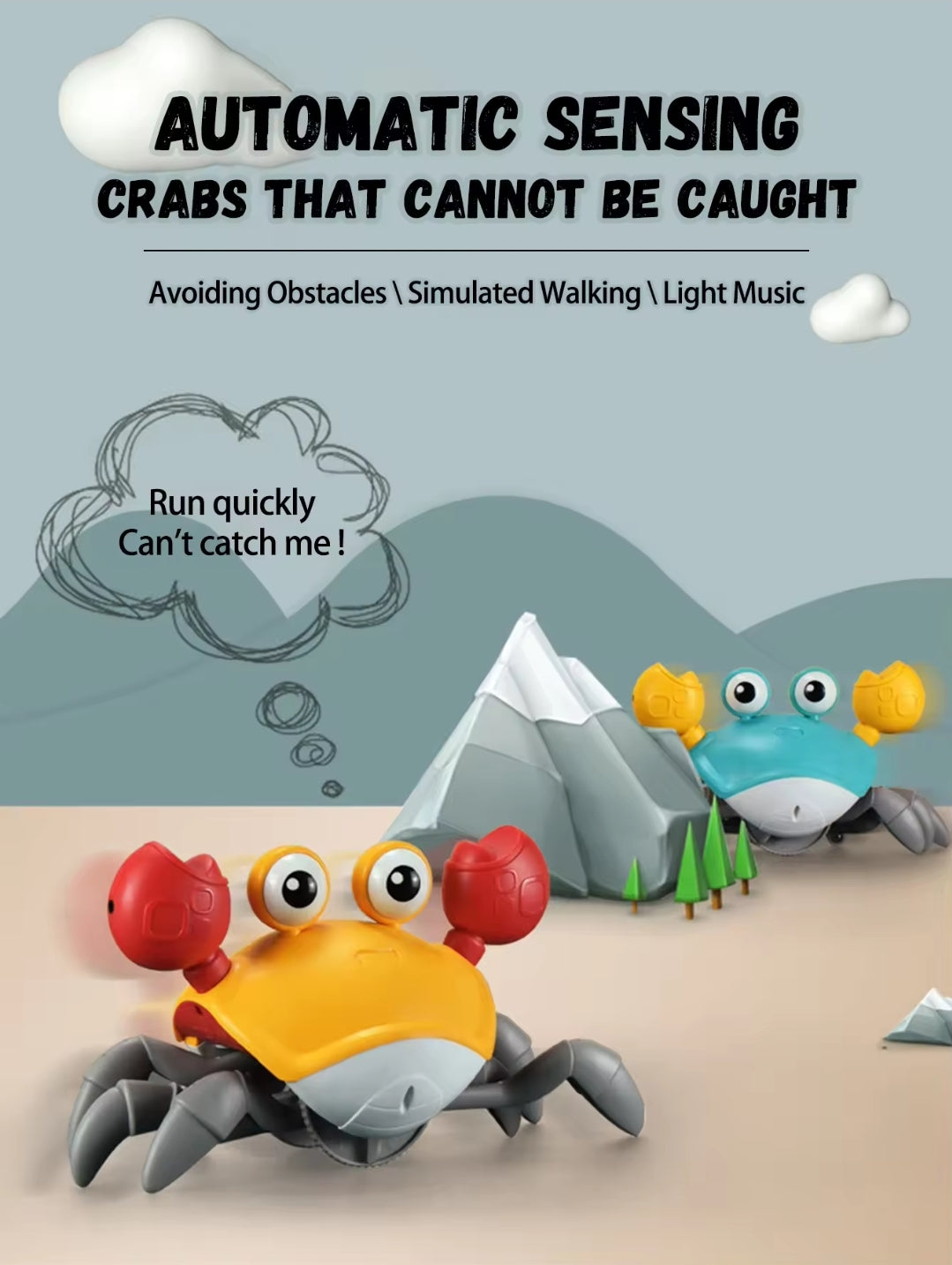 Kids Induction Crab Toy