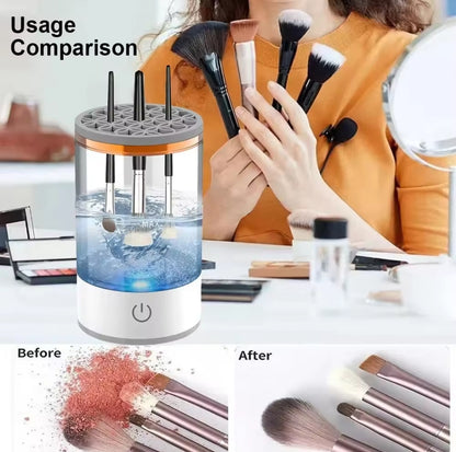 Electric makeup cleaner